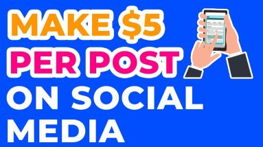 How To Make Money On Social Media | MAKE $5 PER POST?